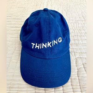 “Thinking” cap, blue